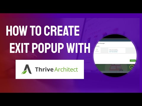 How To Create Exit Popup With Thrive Architect and Lightboxes