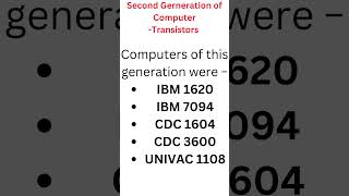 Second Generation of Computer #ict #computerknowledge #generationofcomputer #ugcnetpaper1