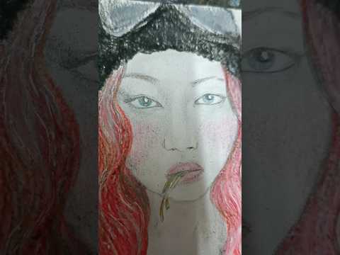 I'm drawing Kim Chaewon — my favorite K-pop idol #art