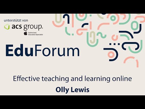 Effective teaching and learning online