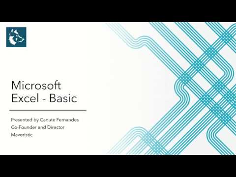 Basic Excel   Chapter 1 - Getting to know excel!
