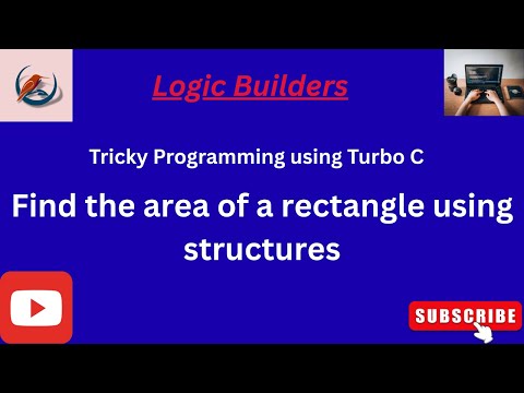 Area of Rectangle using Structures | Turbo C Program