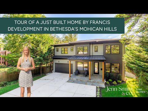 Tour of a Brand New Luxury Home in Mohican Hills Bethesda | Francis Development | 5452 Mohican Road