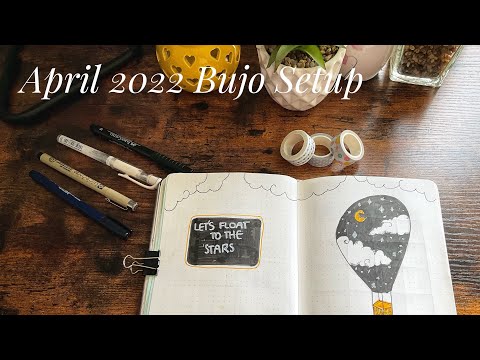 April bullet journal setup