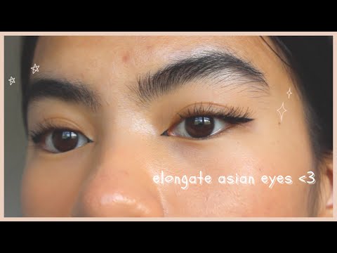 inner corner eyeliner for hooded asian eyes + outer corner liner & lashes to elongate asian eyes