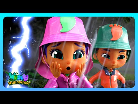 Trapped in a Storm! Windy’s Race to Find a Rainbow! 🌧️⚡ | Windy Weatherfoot