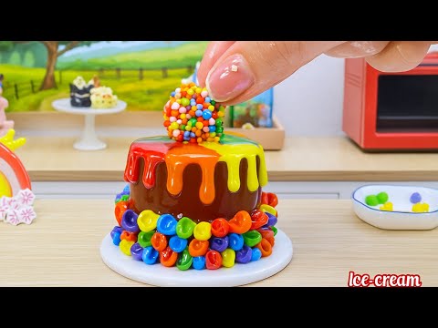 1000+ Cute Mini Rainbow Drip Cakes | Unique Birthday Cake Decorating Ideas