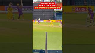 Himmat Singh back to back sixes 🤯🤯#shorts #dpl2025 #cricket #himmatsingh