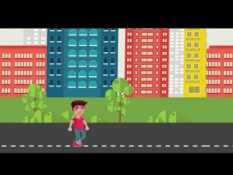 Walking Animation.  The Animation made with Filmora.