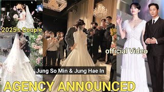Official Video is out! Jung Hae In and Jung So Min Wedding Is happening Live