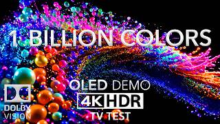 1 BILLION COLORS OLED Demo 🌈 | Stunning 4K HDR 120 FPS Dolby Vision (8K/4K TV Test)