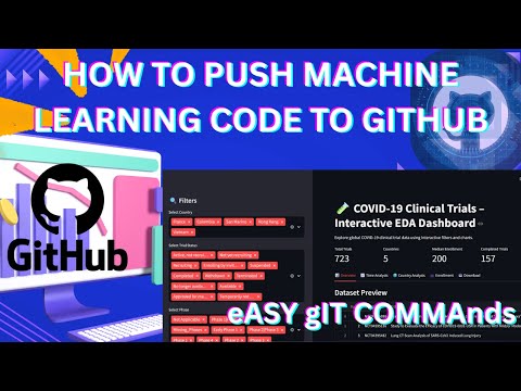 How to Push a Data Analysis Project to GitHub (2026) | COVID-19 Clinical Trial ML Project | Easy