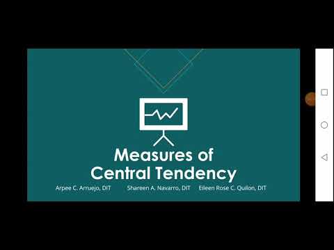 Measures of Central Tendency
