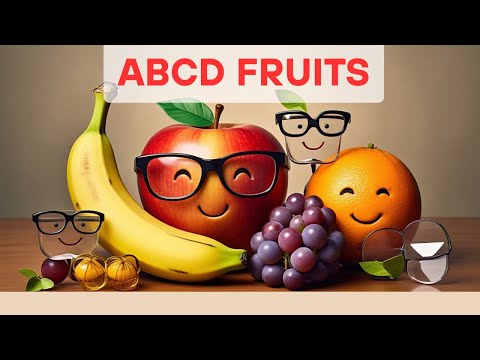 ABCD Alphabets Fruits for Children and Kids | Learning videos for Kids | Benefits of Fruits
