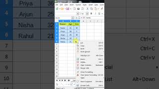 Libreoffice calc transpose data  #shorts #libreoffice #libreofficecalc #libreofficetutorial