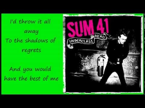 Best of Me - Sum 41 lyrics