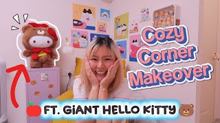 ☁️Cozy Corner Makeover + 1000% Hello Kitty Unboxing🍎
