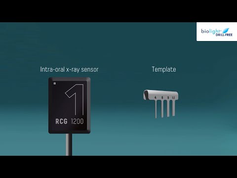How to use the x-ray template in the Biolight Drill-Free technique