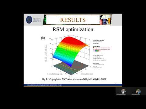 Paper ID 57 - Response surface methodology optimization and kinetics study for anthracene adsorption