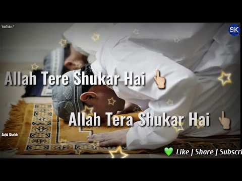 Allah Tera Shukar Hai tune Mehboob Aata Kiya New Whatsapp status ( Sajid Shaikh)