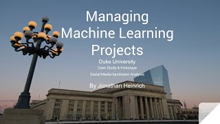 Managing ML Projects: Case Study & Prototype by Jonathan Heinrich