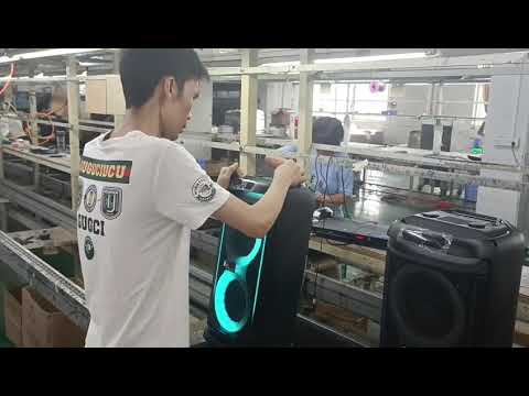 Dual 6.5 inch Party Speaker Flash Light TWS Bluetooth Speaker