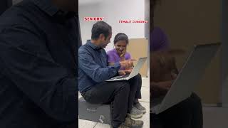 Senior with Male Junior vs Female Junior 😂 @OnlineStudy4u