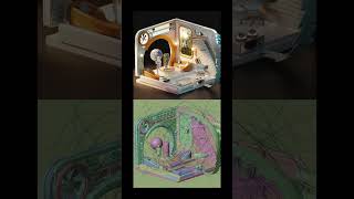 Things I made with zero prompts & a free software ! #b3d #3danimation