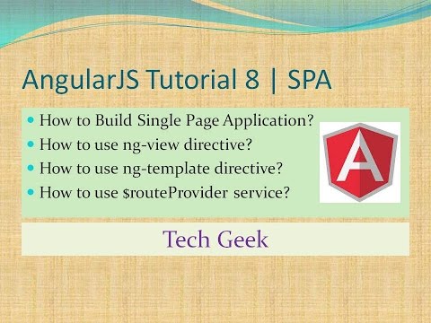 AngularJS Tutorial 8 | Single Page Application