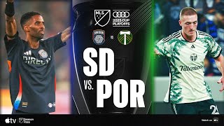 San Diego FC vs. Portland Timbers | Full Match Highlights | 2025 Audi MLS Cup Playoffs