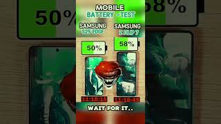 ☠️Galaxy Z Flip 7 VS Samsung S25 Edge - Battery Drain Battle Don't Miss! #shortvideo #viral🔋