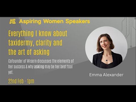 AWS: Everything I know about taxidermy, clarity and the art of asking Feb 22nd 1PM