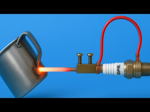 How to make a super powerful homemade welding machine from spark plugs!