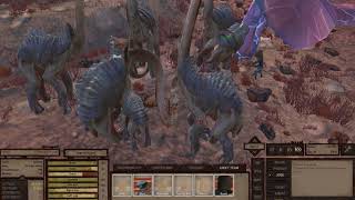 Kenshi: My Tech Hunters somehow surviving a Beak Thing ambush