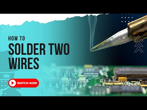 How to Solder Two Wires || Soldering Part 1