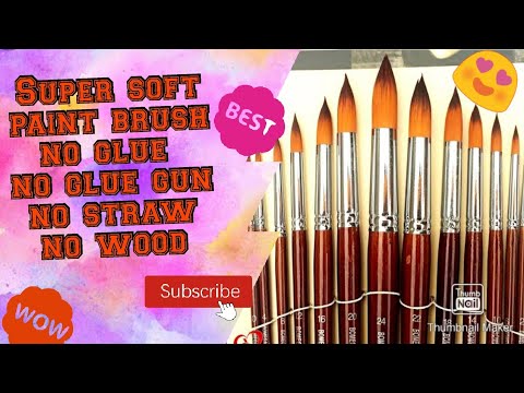diy super soft paint brush at home😍|diy paint brush|Cool Crafts