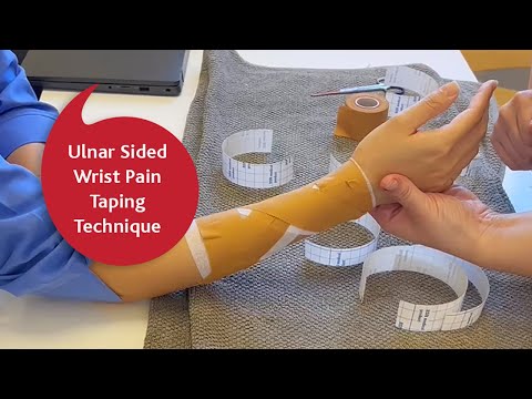 Ulnar sided wrist pain taping technique for sports
