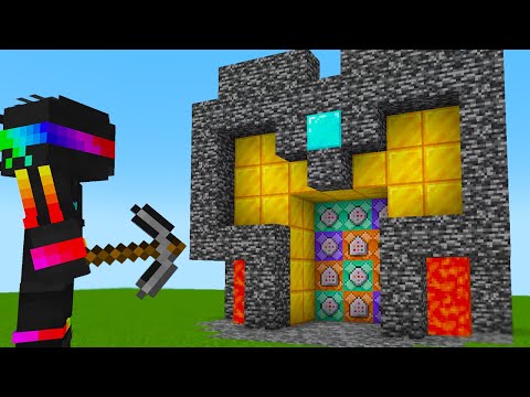 I built a bedrock vault in Survival Minecraft…