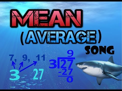 How to find the MEAN (AVERAGE) of a number set: song