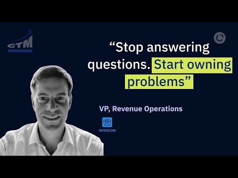 Scaling RevOps in the Age of AI | Tyler Will I VP RevOps at Intercom I GTM show I