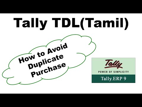 FREE TDL TO AVOID GST DUPLICATE PURCHASE(தமிழ்)