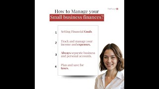 Manage your small business finances. #smallbusinessfinance