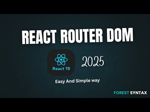 React Router Dom Easy Ways  (React page or route Navigation | Routing) -  React 19 | 2025