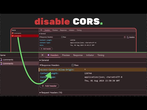 Dev Tip: You can disable CORS errors in chrome