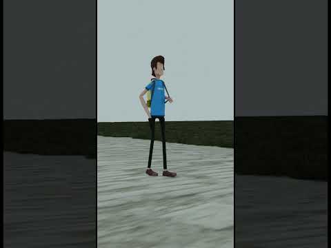 Adorable 3D Boy Character Made in Blender 😍 | Cartoon Style | blender animation tutorial #foryou