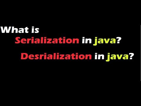 Serialization & Deserialization in java? With Example