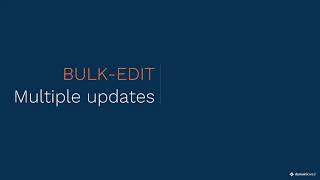 Dynamicweb PIM update (4/5)  Combine Products and Multi Edit