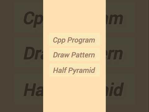 C++ program to draw alphabetic pyramid pattern #cpp #short #shorts