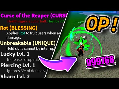Use this crazy dagger with blessings to get INFINITE DAMAGE!!! in 【BLOX FRUITS】#roblox #bloxfruits