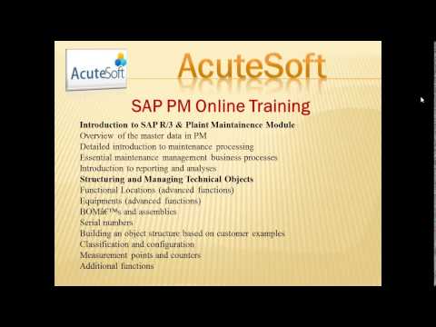 SAP PM Online Training